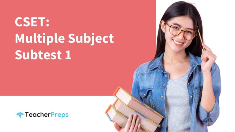 cset multiple subject subtest 1