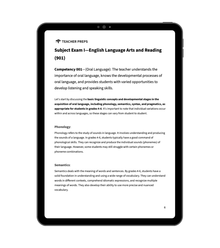 TExES 391 Core Subjects EC-6 Study Guide