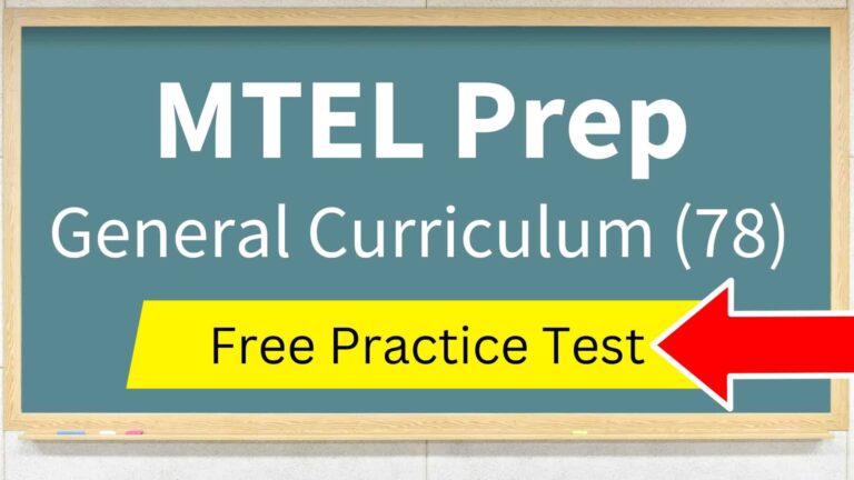 Massachusetts General Curriculum (78) Free Practice Test